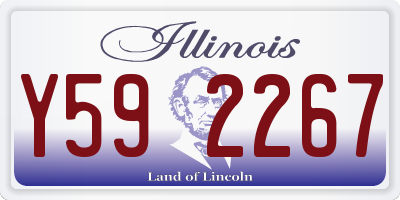 IL license plate Y592267