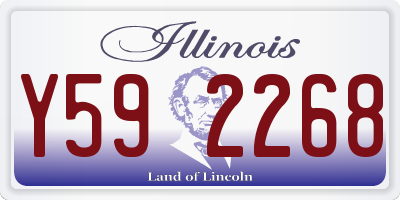 IL license plate Y592268