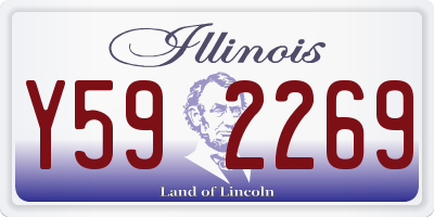 IL license plate Y592269