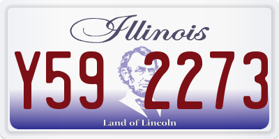 IL license plate Y592273