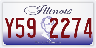 IL license plate Y592274