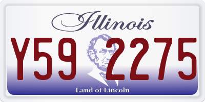 IL license plate Y592275