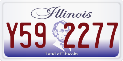 IL license plate Y592277