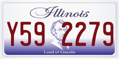 IL license plate Y592279