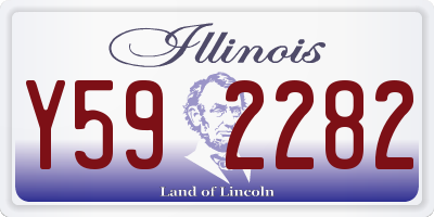 IL license plate Y592282
