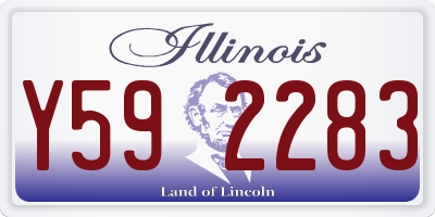 IL license plate Y592283