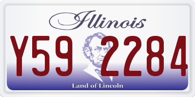 IL license plate Y592284