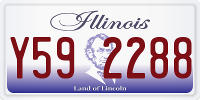 IL license plate Y592288