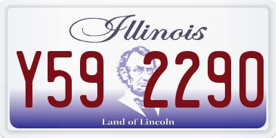 IL license plate Y592290