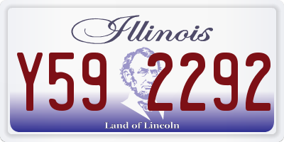 IL license plate Y592292
