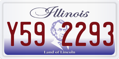 IL license plate Y592293