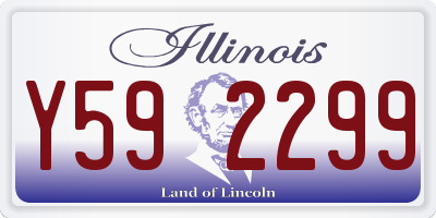 IL license plate Y592299