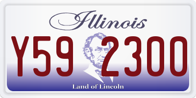 IL license plate Y592300