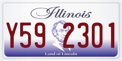 IL license plate Y592301