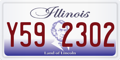IL license plate Y592302
