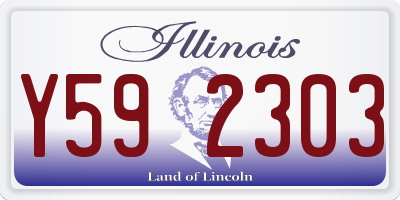 IL license plate Y592303