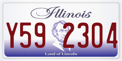 IL license plate Y592304