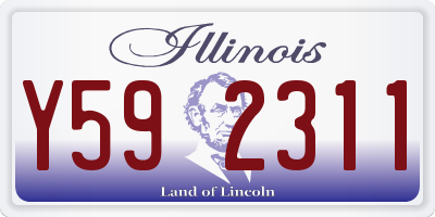 IL license plate Y592311