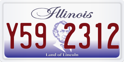 IL license plate Y592312