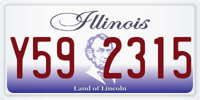 IL license plate Y592315