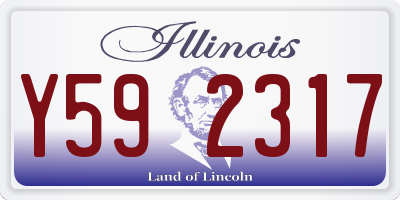IL license plate Y592317
