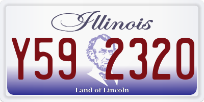 IL license plate Y592320