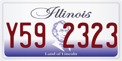 IL license plate Y592323
