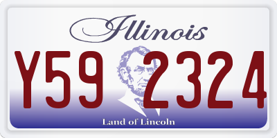 IL license plate Y592324