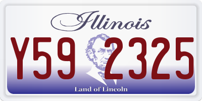 IL license plate Y592325