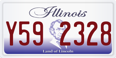 IL license plate Y592328