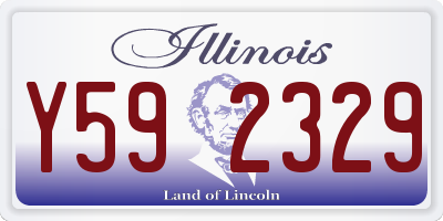 IL license plate Y592329