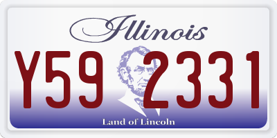 IL license plate Y592331