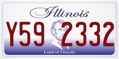 IL license plate Y592332