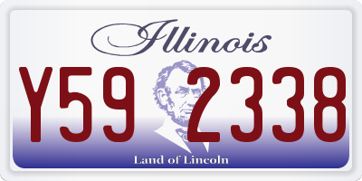 IL license plate Y592338