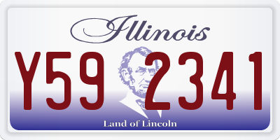 IL license plate Y592341