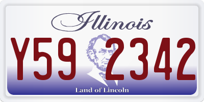 IL license plate Y592342