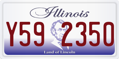 IL license plate Y592350