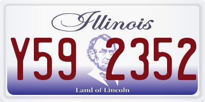 IL license plate Y592352