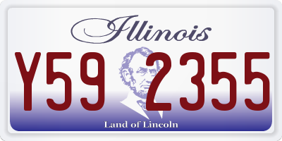 IL license plate Y592355