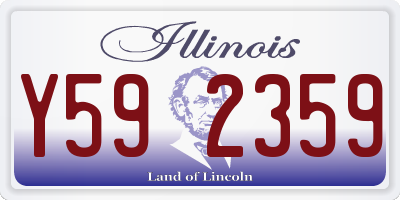 IL license plate Y592359