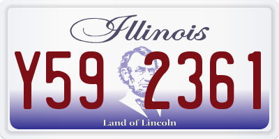 IL license plate Y592361