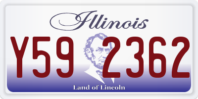 IL license plate Y592362