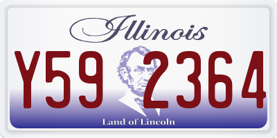IL license plate Y592364