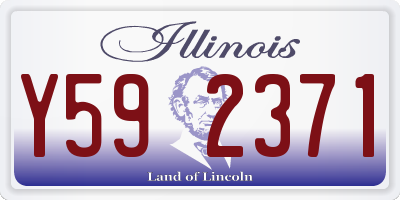 IL license plate Y592371