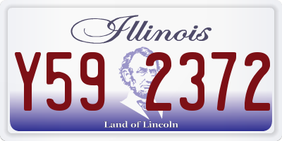 IL license plate Y592372