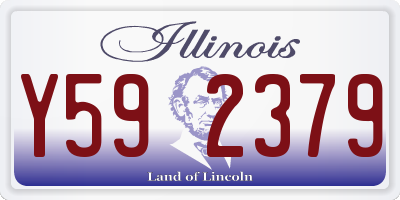 IL license plate Y592379