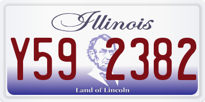 IL license plate Y592382