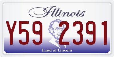 IL license plate Y592391