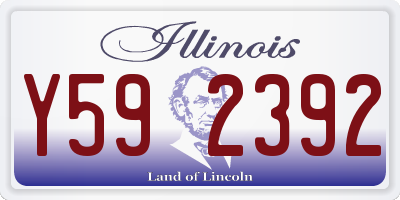 IL license plate Y592392