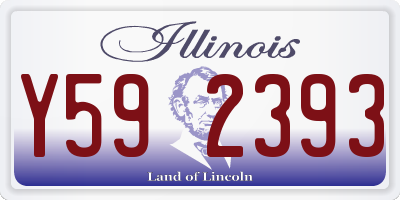IL license plate Y592393